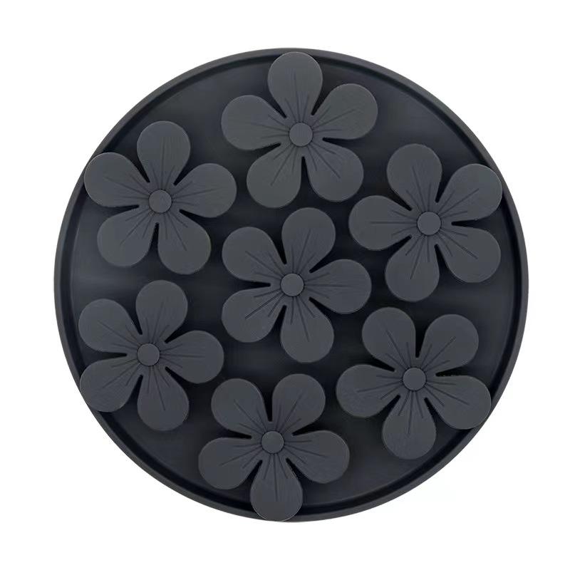 

Товары для животных Коврик для собак и кошек Миски для медленного корма с присоской Кормление едой Силиконовый лизунец Кормушки для собак Медленные кормушки Раздача лакомств чёрный