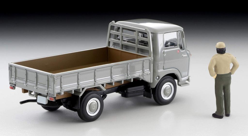 Tomica Limited Vintage Scale Isuzu Elf 1966 Finished Part Number 312000 1/64 LV-191a High-Floor Truck, Model, Gray, Product,