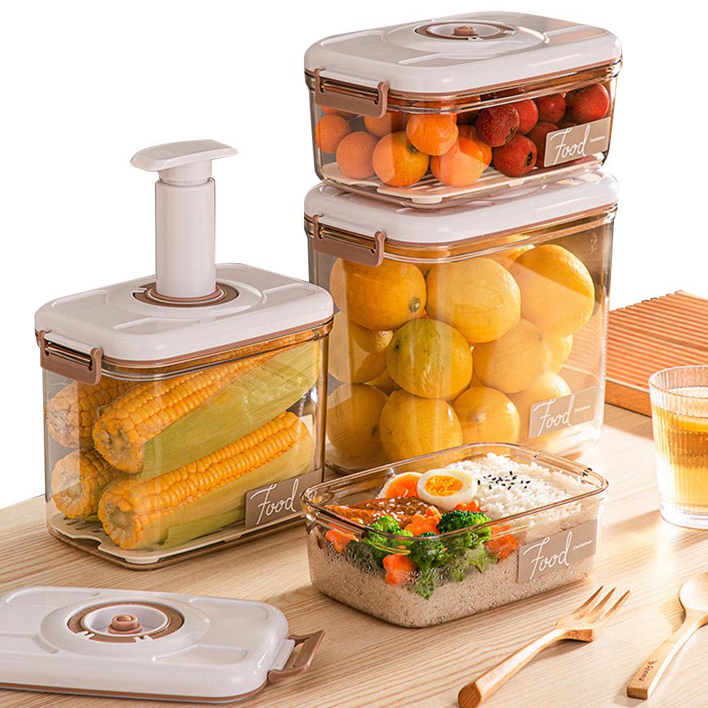 Vacuum Food Storage Box Vacuum Food Container Large Capacity Food Storage Container with Time Compass & Air Pump for Grains Rice
