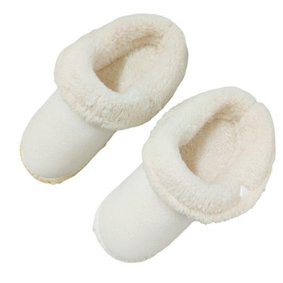 Waterproof Children's Cotton Slippers Boys Girls Winter New Indoor Home Non-Slip Thick Sole Fleece-Lined Cotton Slippers Girls Shoes