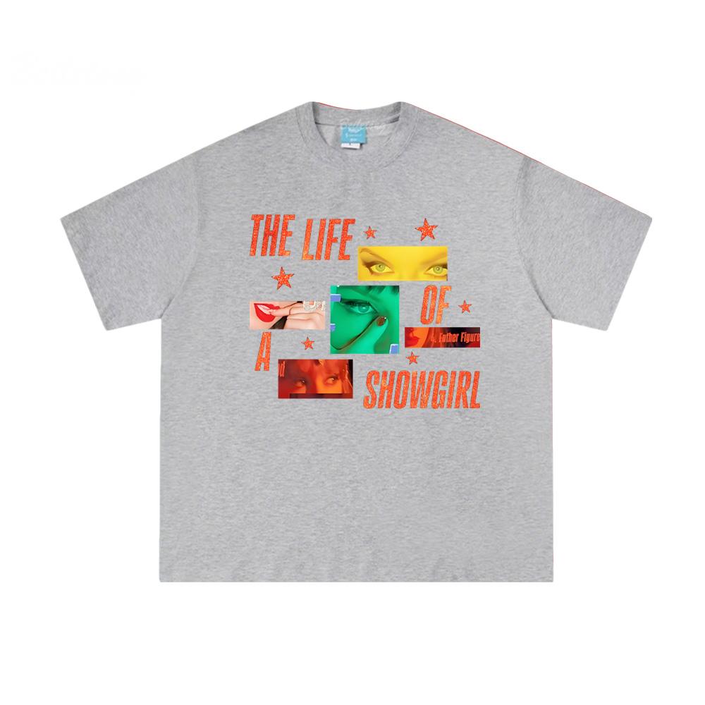 New Album The Life of A Showgirl T-Shirt 100% Cotton Fashion Tshirts High Quality Summer Casual T-shirt Swift Fans Peripheral