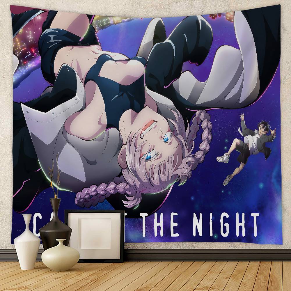 Call Night Nanakusa Nazuna Colorful Tapestry Wall Hanging Hanging Tarot Hippie Wall Rugs Dorm Wall Art Decor