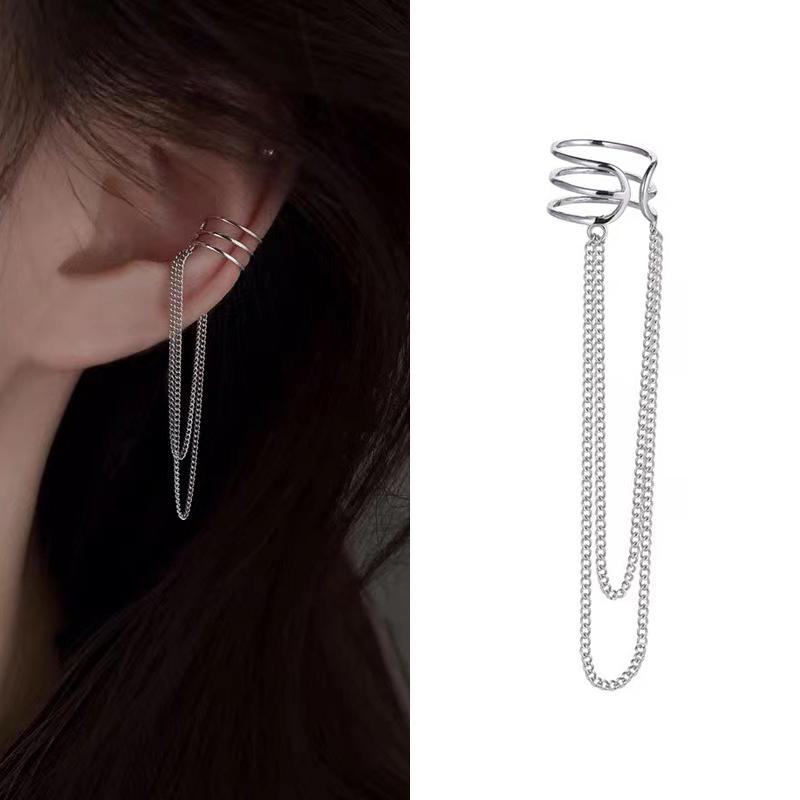 Delicate Tassel Clip Earrings Female Buckle Ear Cuff No Piercings Fake Cartilage Ear for Women New Fashion Jewelry Gifts