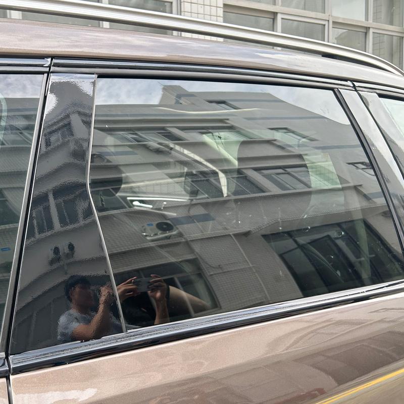 For Ford Edge 2015-2018 SUV Window Chrome Delete Blackout ABC Pillars Glossy Black Stickers