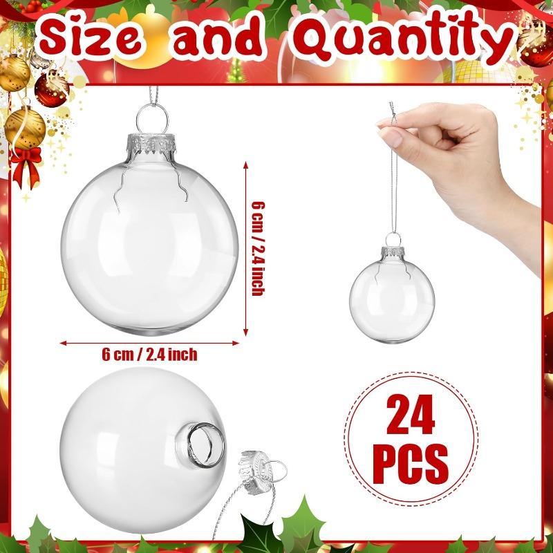 1Pcs Christmas Decoration Fill DIY Balls for Xmas Tree Hanging Light Bulb New Year Home Room Family Decor Navidad Wedding Decor