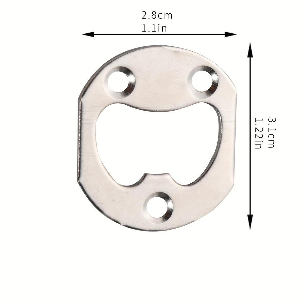 20 st Kinesiska Förnicklade Ölöppnare Runda Maskinvarutillbehör Ny Flasköppnare