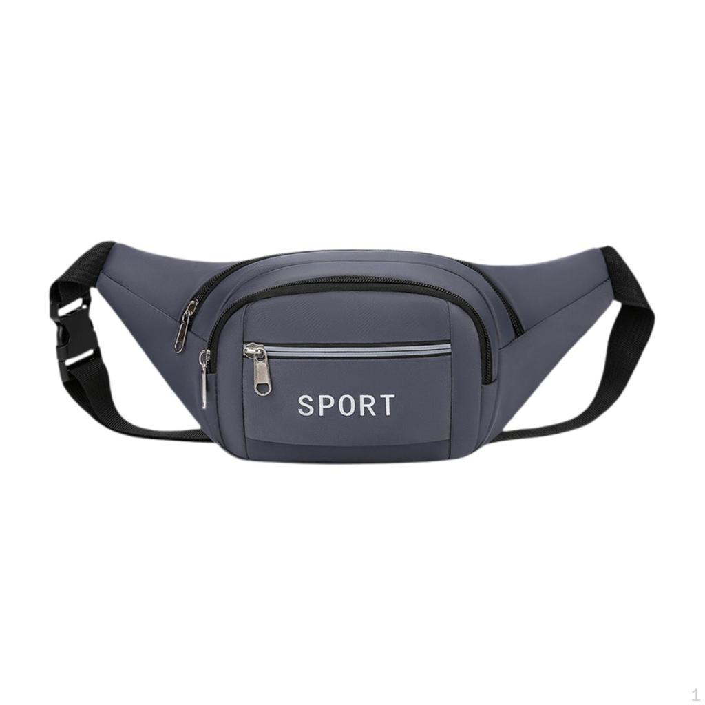 Fanny Pack Pouch Waist Bag Zipper Quick Release Belt Shoulder for Running Workout Male