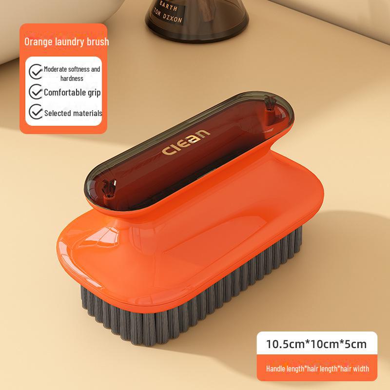 "Soft Bristle Long Handle Shoe & Laundry Brush"