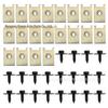 40-Piece Black Zinc Hex Screws & Fastener Washers for Car Engine Hood
