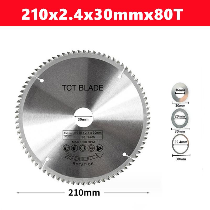TCT 210mm woodworking saw blade 24T/48T/60T/80T,Wood Cutting Disc Carbide Tipped TCT Saw Blade Woodworking Tools