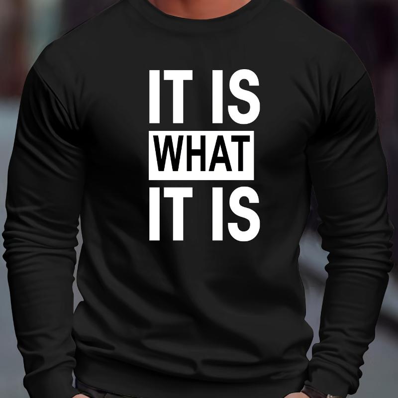 

Men s Crew Neck Sweatshirt, Eco-Friendly & Soft, Great for Weekend Hikes & Casual Outings XXL чёрный