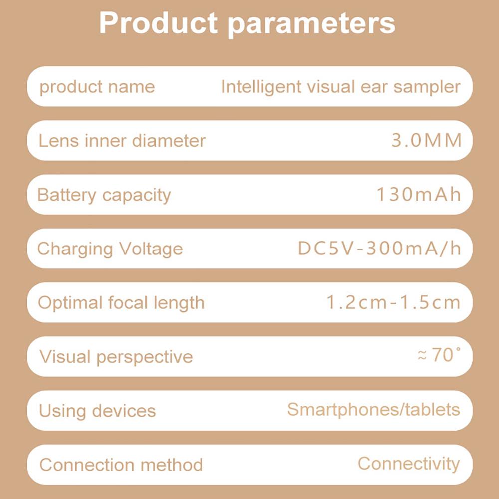 Type C Charging Intelligent Visual Ear Cleaner USB Endoscope Wax Removal Tool Earplug Camera Health