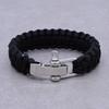 VOQ Outdoor Sports Climbing Mens Bracelet Adjustable Buckle Paracord Survival Bracelet Handmade Creative Jewelry Gifts