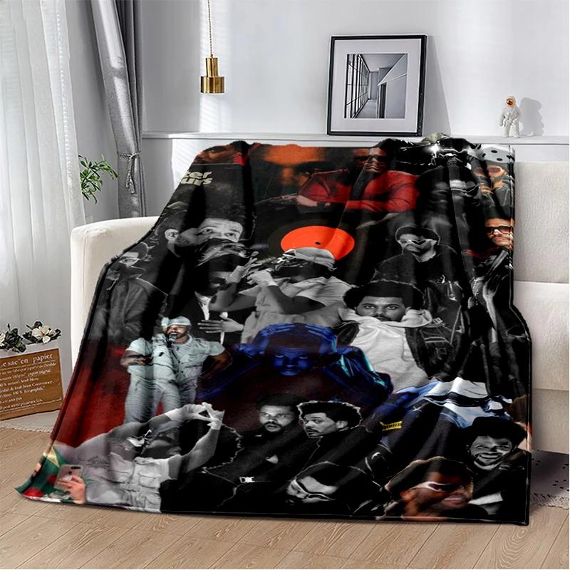 3D The Weeknd X.O R&B Singer Blanket,Soft Throw Blanket for Home Bedroom Bed Sofa Picnic Travel Office Cover Blanket Gift Kids