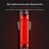 Bicycle USB Rechargeable Tail Light - Long Battery Life, Night Riding Brake Alert for Road Bikes