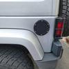 Black Gas Cap Cover Fuel Filler Door Cover Compatible with 2007-2017 Wrangler JK JKU 2/4-DOOR(NOT FOR 2018+ JL MODELS)