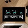 Абстрактне Мистецтво Велосипед Brompton Килимок для Вхідних Дверей Килимки для Підлоги Нековзна Підкладка Килим Нековзкий Чисті Ноги Килимок для Входу Декорація для Спальні