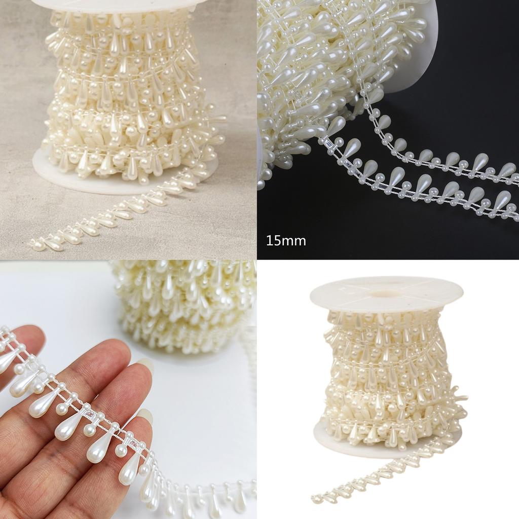 Pearlescent Pearls Garland for Celebrations and Handmade Accessories with High Gloss Finish DIY Pearls