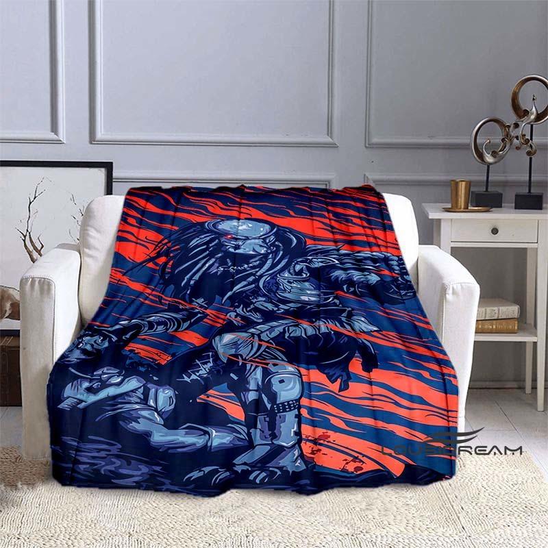 Alien Vs. Predator Printed Blanket Warm and Beautiful Flannel Soft and Comfortable Home Travel Bed Blanket Birthday Gift