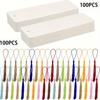 120/200pcs 400Gsm Watercolor Paper Bookmarks – Blank with Tassels, Customizable Hand-painted for DIY Crafts, Personalized Gifts & Stylish Organization