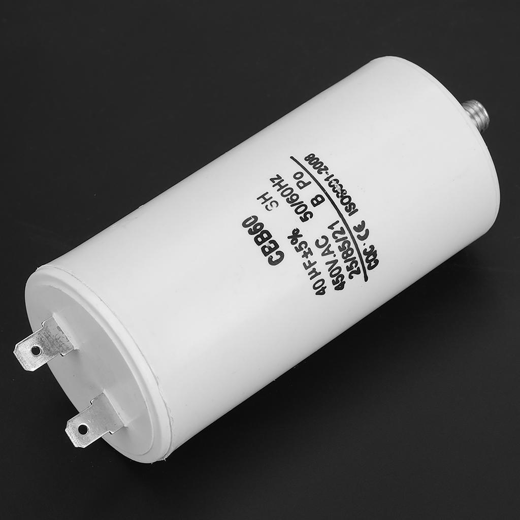 CBB60 450V 40uf Water Pump Capacitor For Washing Machine 50 60Hz