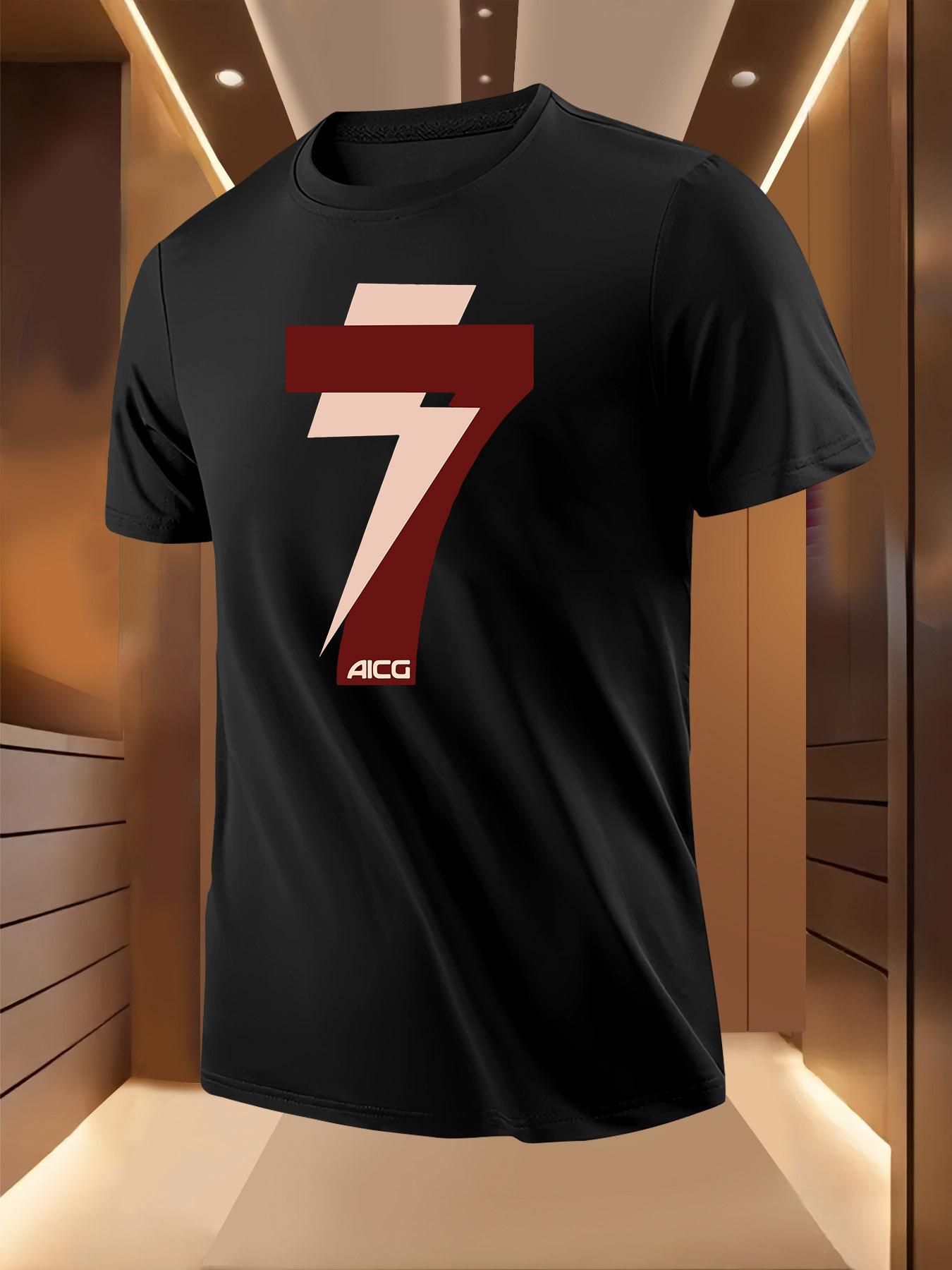 Graphic Tshirt - Lightweight Summer Tee with Bold Maroon ... S