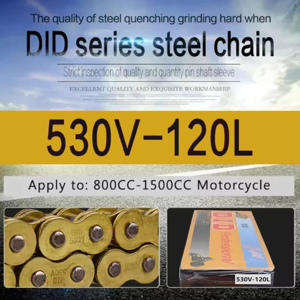 Motorcycle Chain Oil Seal Chain DID O-Ring 428 DID Chain 136 Link 520 525 530 Chains 120 Links for Yamaha Suzuki Dirt Bike ATV