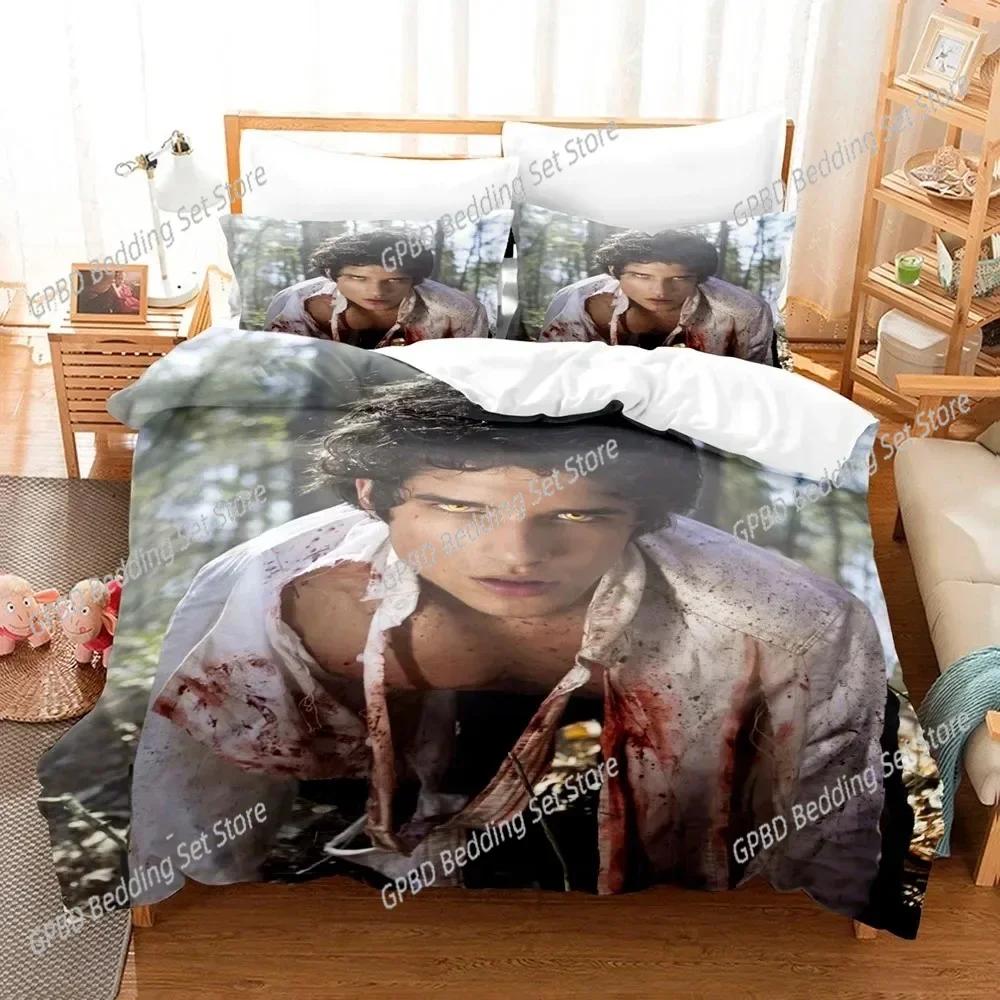 Teen Wolf 3D Tv Series Bedding Set For Bedroom Soft Modern Bedspreads Comefortable Kids Duvet Cover Quilt Cover And Pillowcase
