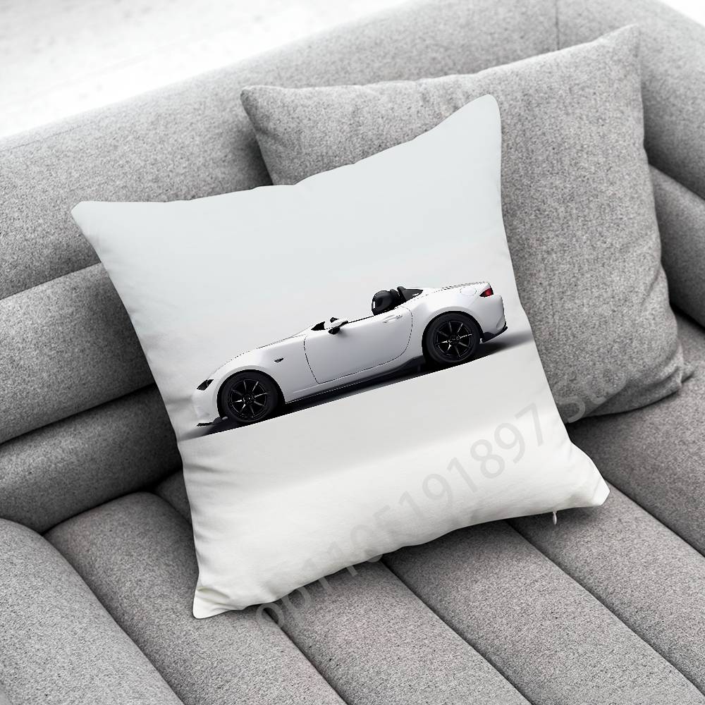 M-Mazda M-MX5 Car Throw Pillow Case For 45x45cm 40x40cm 55x55cm 50x50cm 30x30cm Square Car Pillowcase Shell