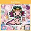 50pcs Axolotl Stickers Waterproof Reusable Adhesive For Laptop/phone/suitcase