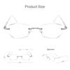 Women Frameless High-definition Blue-light-blocking Reading Glasses Vintage Style Ultra-lightweight and High-end