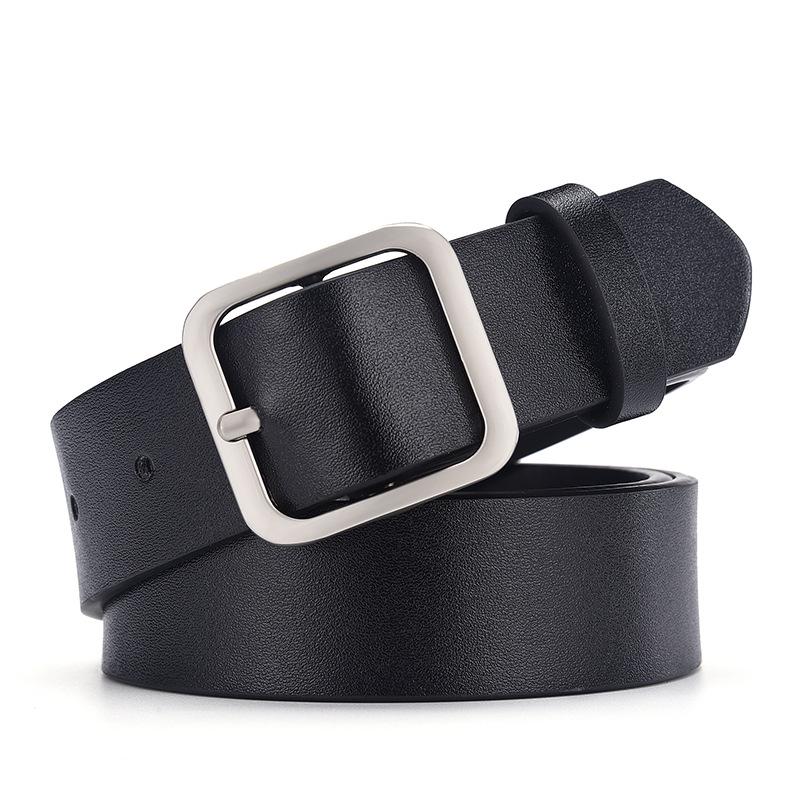 Vintage Fine Black Ladies Belt Men'S Decorative Jeans Belt Practical Student Belt Trend