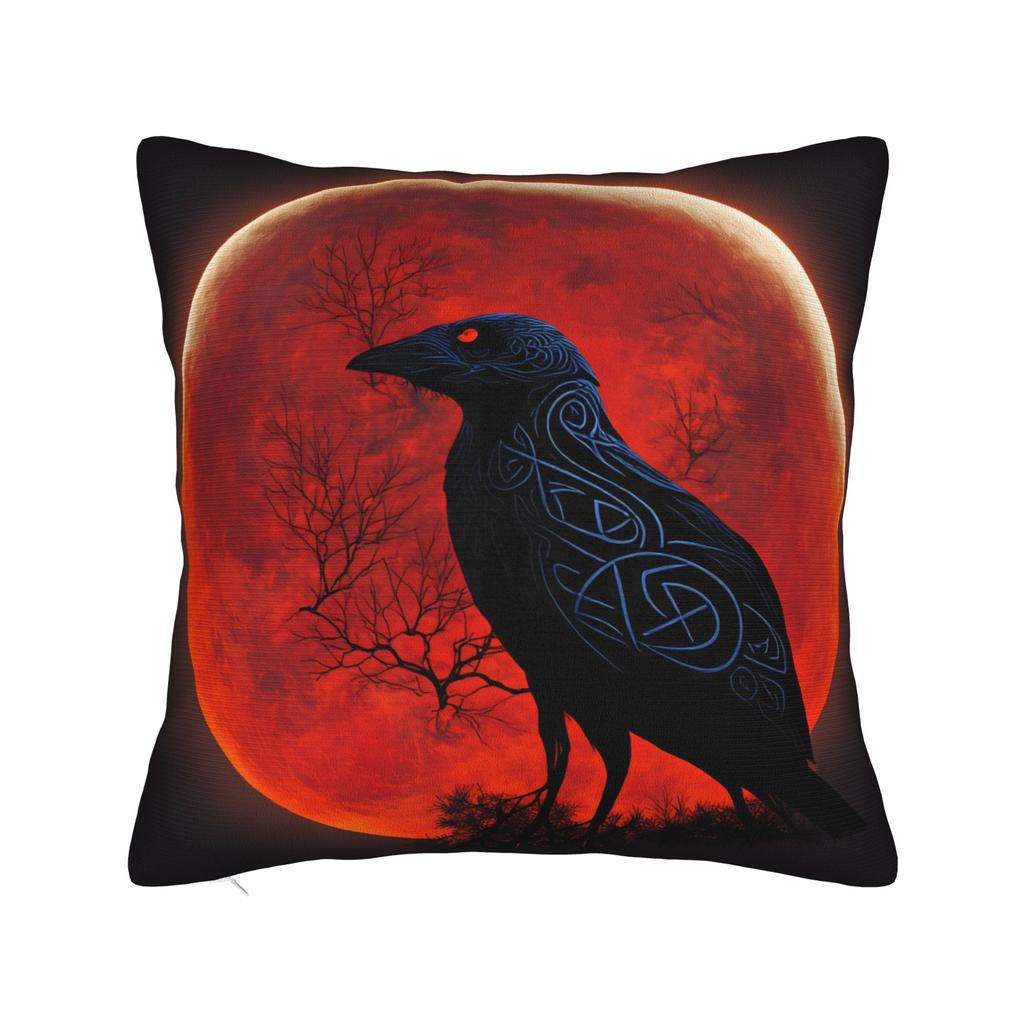 Pillow Case Tribal Raven Edda Graphic Pillow Cover For Sofa Home Decor Fashion Pillowcases