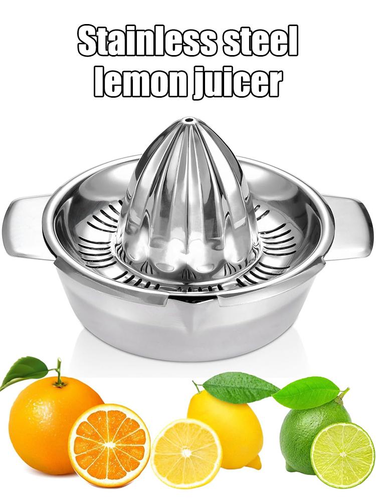 Citrus and Lemon Juicer Manual Juicer 304 Stainless Steel Durable Manual Juicer Reamer Rotary Squeezer Dishwasher Safe Easy to C