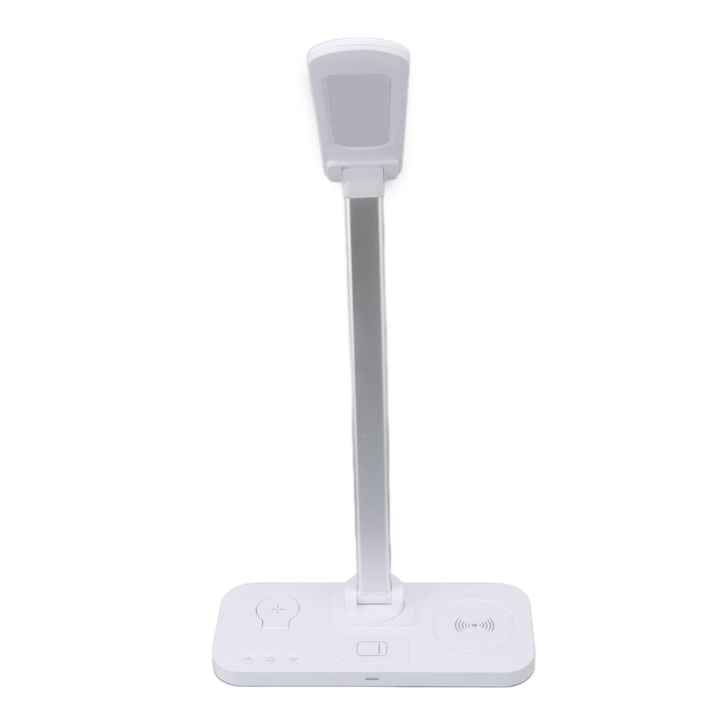 4 In 1 Kabellose Lade-Schreibtischlampe 15W Schnellladung Stufenloses Dimmen Hohe Helligkeit Tischlampe