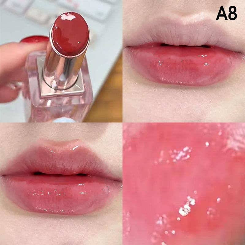 Herorange Mirror Water Light Solid Lip Gloss Low Saturation Mirror Nude Jelly Lipstick Moisturizing Lip Tint Nature Lips Makeup