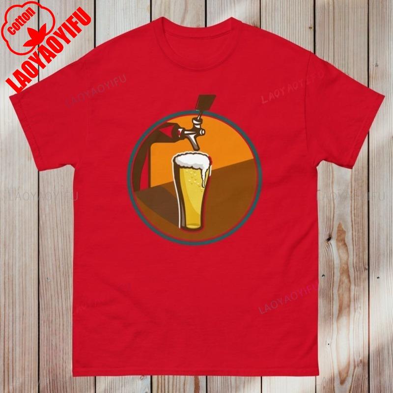 Craft Beer TShirt Cotton Short Sleeve Summer Casual Draft Enthusiast Comfy Oneck Tee Custom Made Unisex Gift for Men Women