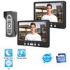 Cameră TFT neagră de 7 inci 2 monitoare Sistem video de interfon pentru sonerie de noapte 815m12