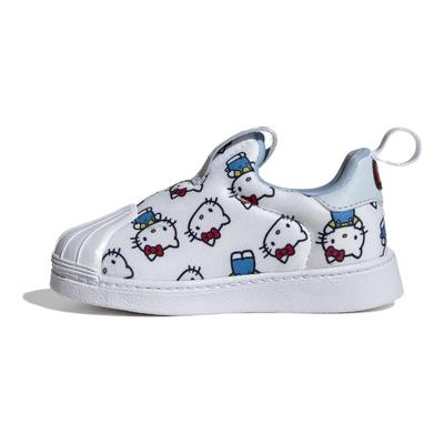 Hello Kitty X Superstar 360 I White Allover Print Baby Sneakers Cloud-White Halo-Blue Glow-Blue IF7019