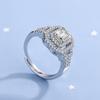 Lindon Classic Copper Alloy Zircon Ring Ladies Jewelry Wedding Promise Party Gift