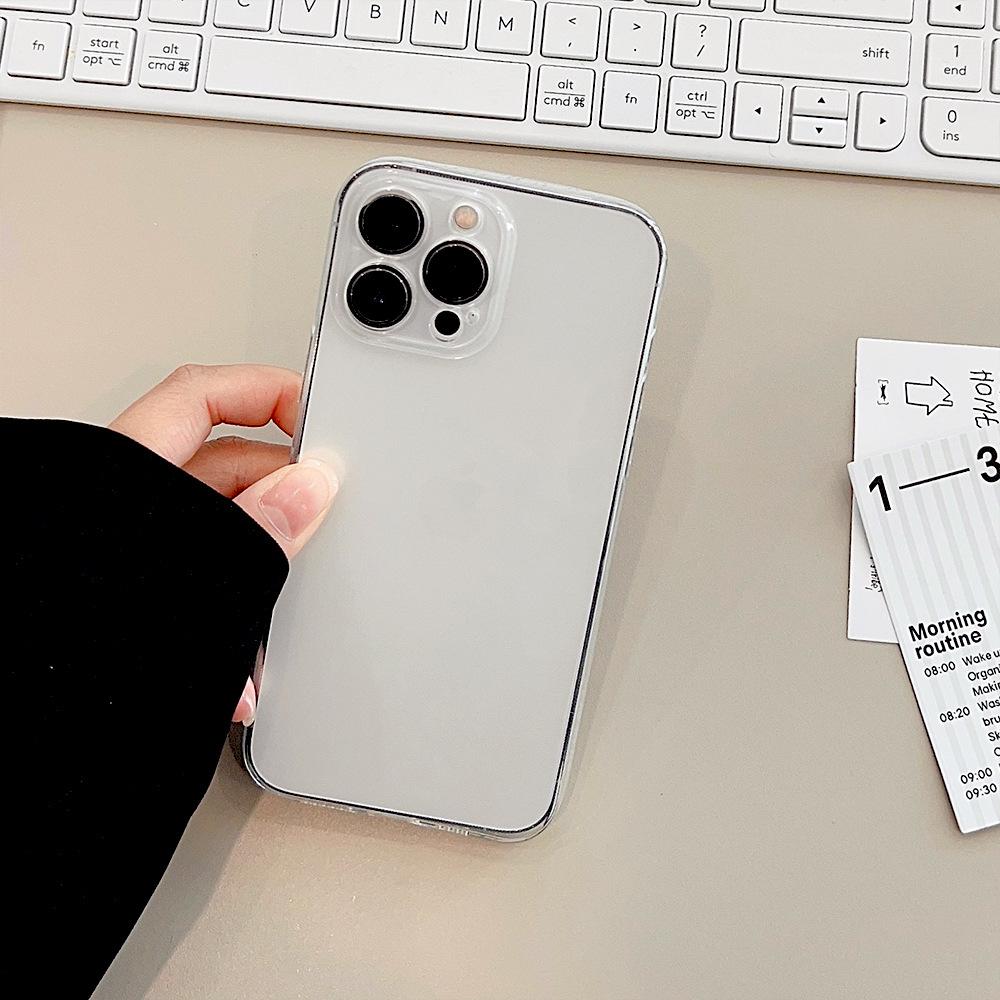 

Simple and Transparent Applicable IPhone 17 Mobile Phone Case 15pro Apple Xsmax Protective Case 16 Full Cover 14 Silicone 11 12pro