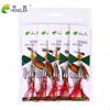HENGJIA 5PCS Rotating Spinner Fishing Lures 10CM-9.9G-#6 Metal Sequin Trout Spoon for Carp Fishing