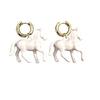 Unique Stereoscopic Horse Designs Drop Earrings Stainless Steel Hook Ear Accessories Jewelry for Women Girl
