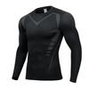 Men's Quick-Dry Long Sleeve Compression Shirt for Running, Cycling, and Basketball