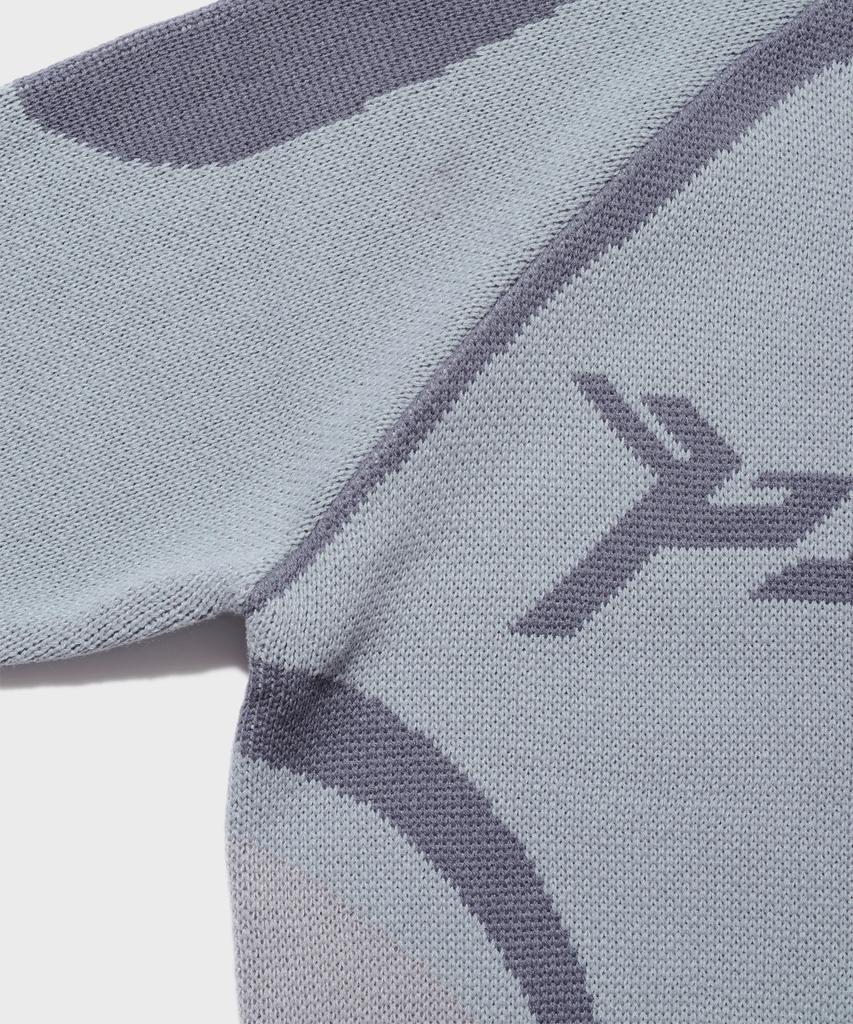 PEACE MAKER Piece Racing Knit Sweater (Grey)