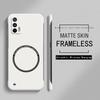 Frameless Magnetic Slim Case For Oppo A15 A16 A17 A52 A53 A53S A54 A74 A94 Wireless Charging Hard PC Matte Back Cover