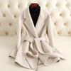 Double-sided Cashmere Coat Female Short Slim Women's Woolen Coats New Autumn Winter 100% Wool Thick Outwear Suit Collar Outwear