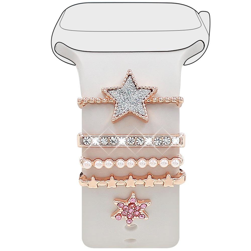 

Ремешок для часов Декоративное кольцо Бриллиантовые металлические подвески для ремешка Apple Watch для ремешка для часов Style 4