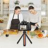 PULUZ Inlaid Wood Desktop Vlogging Live Tripod Holder with Tripod Head (Black)