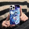 Genshin Impact Furina Phone Case For iphone 17 16 15 14 13 12 11 Pro Max Plus Silver Laser Satin Aurora